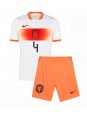 Billige Nederland Virgil van Dijk #4 Bortedraktsett Barn VM 2026 Kortermet (+ Korte bukser)